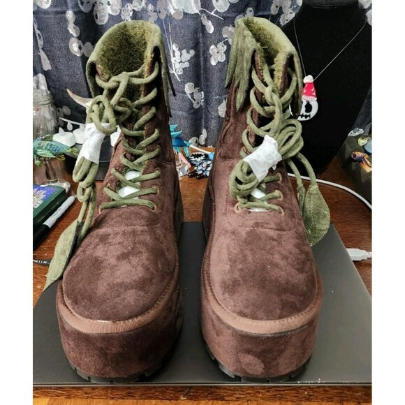 Current Mood Dolls Kill Cottage Renaissance Fairy Forest Dweller Platform Boots - Picture 2 of 9